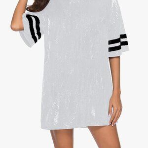 Juniors Short Sleeve Sequin Dress Shirts